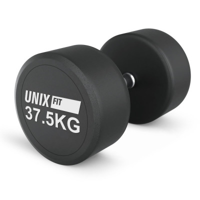 Гантель UNIX Fit PRO круглая обрезиненная 37,5 кг / шт.