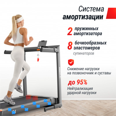 Беговая дорожка UNIX Fit Hi-tech F4 космический серый Беговая дорожка UNIX Fit Hi-tech F4 космический серый