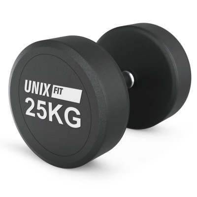 Гантель UNIX Fit PRO круглая обрезиненная 25 кг / шт. Гантель UNIX Fit PRO круглая обрезиненная 25 кг / шт.