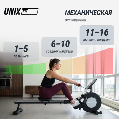 Гребной тренажер UNIX Fit механическая нагрузка / Techno Rower 360 Гребной тренажер UNIX Fit механическая нагрузка / Techno Rower 360