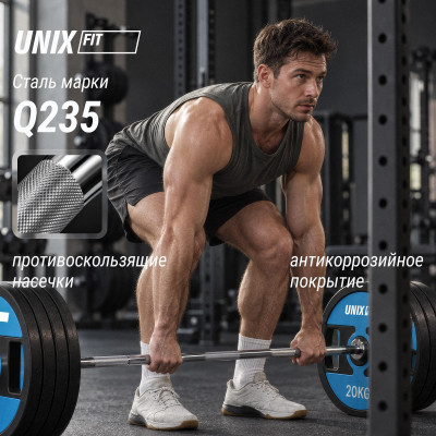 Гриф олимпийский UNIX Fit PRO 180 прямой 180 см / 50 мм хромированный Гриф олимпийский UNIX Fit PRO 180 прямой 180 см / 50 мм хромированный
