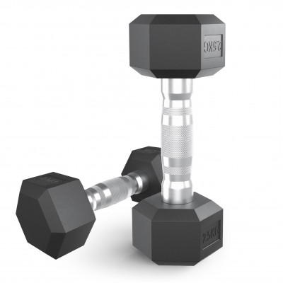 Гантель гексагональная UNIX Fit обрезиненная 2,5 кг / шт.