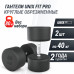 Гантель UNIX Fit PRO круглая обрезиненная 40 кг, 2 шт.
