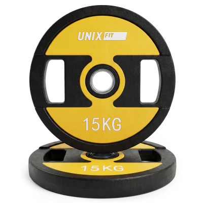 Диск уретановый c хватом UNIX Fit PRO 15 кг, 51 мм, 1 шт. Диск уретановый c хватом UNIX Fit PRO 15 кг, 51 мм, 1 шт.