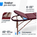 Массажный стол UNIX Comfort 3 Section Burgundy