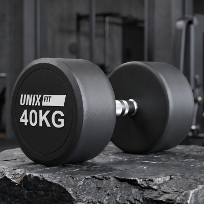 Гантель UNIX Fit PRO круглая обрезиненная 40 кг / шт. Гантель UNIX Fit PRO круглая обрезиненная 40 кг / шт.
