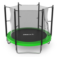 Батут UNIX Line Simple 8 ft (244 см) с внутренней защитной сеткой, зеленый Батут UNIX Line Simple 8 ft (244 см) с внутренней защитной сеткой, зеленый