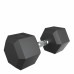 Гантель гексагональная UNIX Fit обрезиненная 22,5 кг, 2 шт.