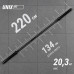 Гриф олимпийский UNIX Fit PRO 450 прямой 220 см / 50 мм черный Гриф олимпийский UNIX Fit PRO 450 прямой 220 см / 50 мм черный