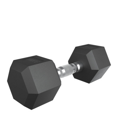 Гантель гексагональная UNIX Fit обрезиненная 10 кг, 2 шт. Гантель гексагональная UNIX Fit обрезиненная 10 кг, 2 шт.