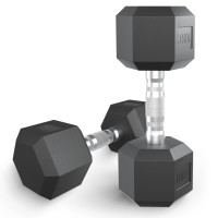 Гантель гексагональная UNIX Fit обрезиненная 10 кг / шт. Гантель гексагональная UNIX Fit обрезиненная 10 кг / шт.