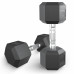 Гантель гексагональная UNIX Fit обрезиненная 10 кг / шт.