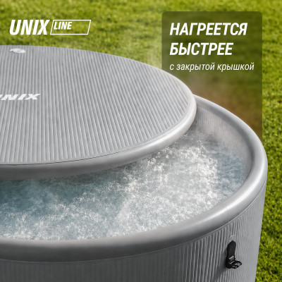 Надувной SPA-бассейн UNIX Line Thermal 180 см серый Надувной SPA-бассейн UNIX Line Thermal 180 см серый