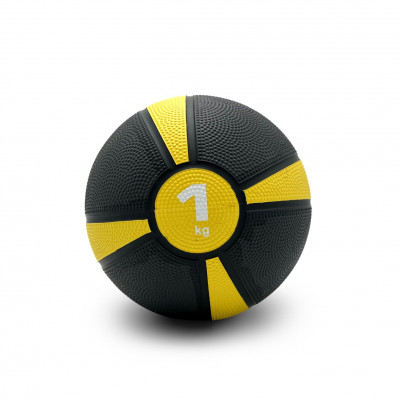 Медбол UNIX Fit PRO 1 кг жёлтый