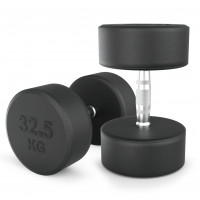 Гантель UNIX Fit PRO круглая обрезиненная 32,5 кг, 2 шт.