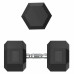 Гантель гексагональная UNIX Fit обрезиненная 45 кг, 2 шт.