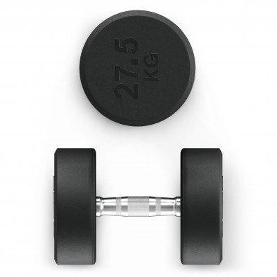 Гантель UNIX Fit PRO круглая обрезиненная 27,5 кг, 2 шт.