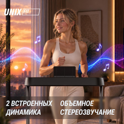 Беговая дорожка UNIX Fit Hi-tech S1 черный Беговая дорожка UNIX Fit Hi-tech S1 черный