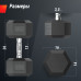 Гантель гексагональная UNIX Fit обрезиненная 17,5 кг, 2 шт.