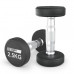Гантель UNIX Fit PRO круглая обрезиненная 2,5 кг, 2 шт.