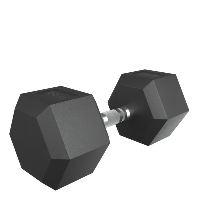 Гантель гексагональная UNIX Fit обрезиненная 30 кг, 2 шт.