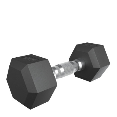 Гантель гексагональная UNIX Fit обрезиненная 5 кг, 2 шт.
