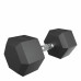 Гантель гексагональная UNIX Fit обрезиненная 17,5 кг, 2 шт.