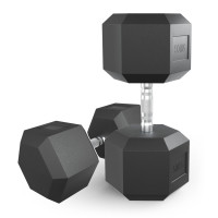 Гантель гексагональная UNIX Fit обрезиненная 50 кг, 2 шт. Гантель гексагональная UNIX Fit обрезиненная 50 кг, 2 шт.