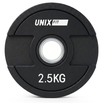 Набор дисков уретановых с хватом UNIX Fit PRO от 2,5 до 25 кг, 6 шт.