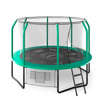 Батут UNIX Line Премиальный с играми / Supreme Game 10 ft (305 см) зеленый