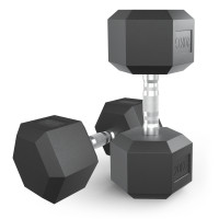 Гантель гексагональная UNIX Fit обрезиненная 20 кг, 2 шт. Гантель гексагональная UNIX Fit обрезиненная 20 кг, 2 шт.