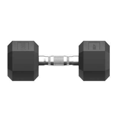 Гантель гексагональная UNIX Fit обрезиненная 10 кг, 2 шт. Гантель гексагональная UNIX Fit обрезиненная 10 кг, 2 шт.