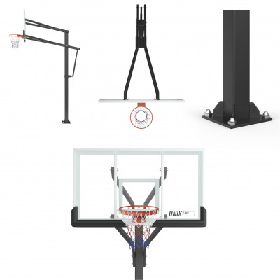 Баскетбольная стойка стационарная UNIX Line B-Stand-TG PRO 72