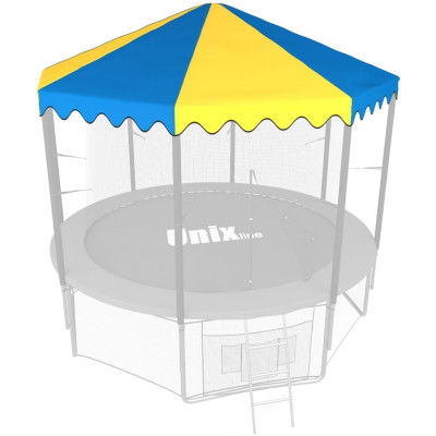 Крыша для батута UNIX Line 8 ft (244 см) синий, жёлтый Крыша для батута UNIX Line 8 ft (244 см) синий, жёлтый