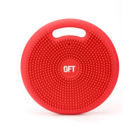 Массажно-балансировочная подушка с ручкой красная