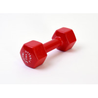 Гантель в виниловой оболочке 5 кг (Цвет - красный)