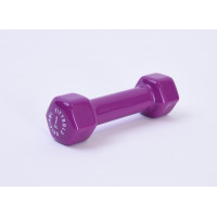 Гантель в виниловой оболочке 1 кг (Цвет - ярко пурпурный)