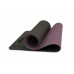 Коврик для йоги 10 мм двухслойный TPE черно-фиолетовый