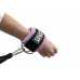 Ремень для тренировки мышц рук регулируемый фиолетовый (D-кольцо)