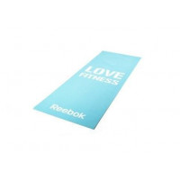 RAMT-11024BLL Тренировочный коврик (мат) для фитнеса тонкий Love (голубой)