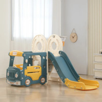 Игровой комплекс с горкой UNIX Kids Bus (171 cm) Yellow Игровой комплекс с горкой UNIX Kids Bus (171 cm) Yellow