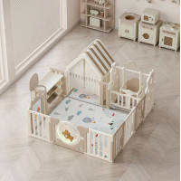 Манеж UNIX Kids DeLuxe House&Storage Camel, 150 x 180 см, с игровым домиком, баскетбольной стойкой, доской для рисования, качелями + место для хранения игрушек Манеж UNIX Kids DeLuxe House&Storage Camel, 150 x 180 см, с игровым домиком, баскетбольной стойкой, доской для рисования, качелями + место для хранения игрушек