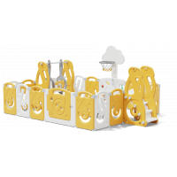 Манеж UNIX Kids SUPREME Music 200x200 Yellow с качелями Манеж UNIX Kids SUPREME Music 200x200 Yellow с качелями