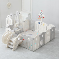 Манеж UNIX Kids SUPREME Space 200x240 Grey с качелями Манеж UNIX Kids SUPREME Space 200x240 Grey с качелями
