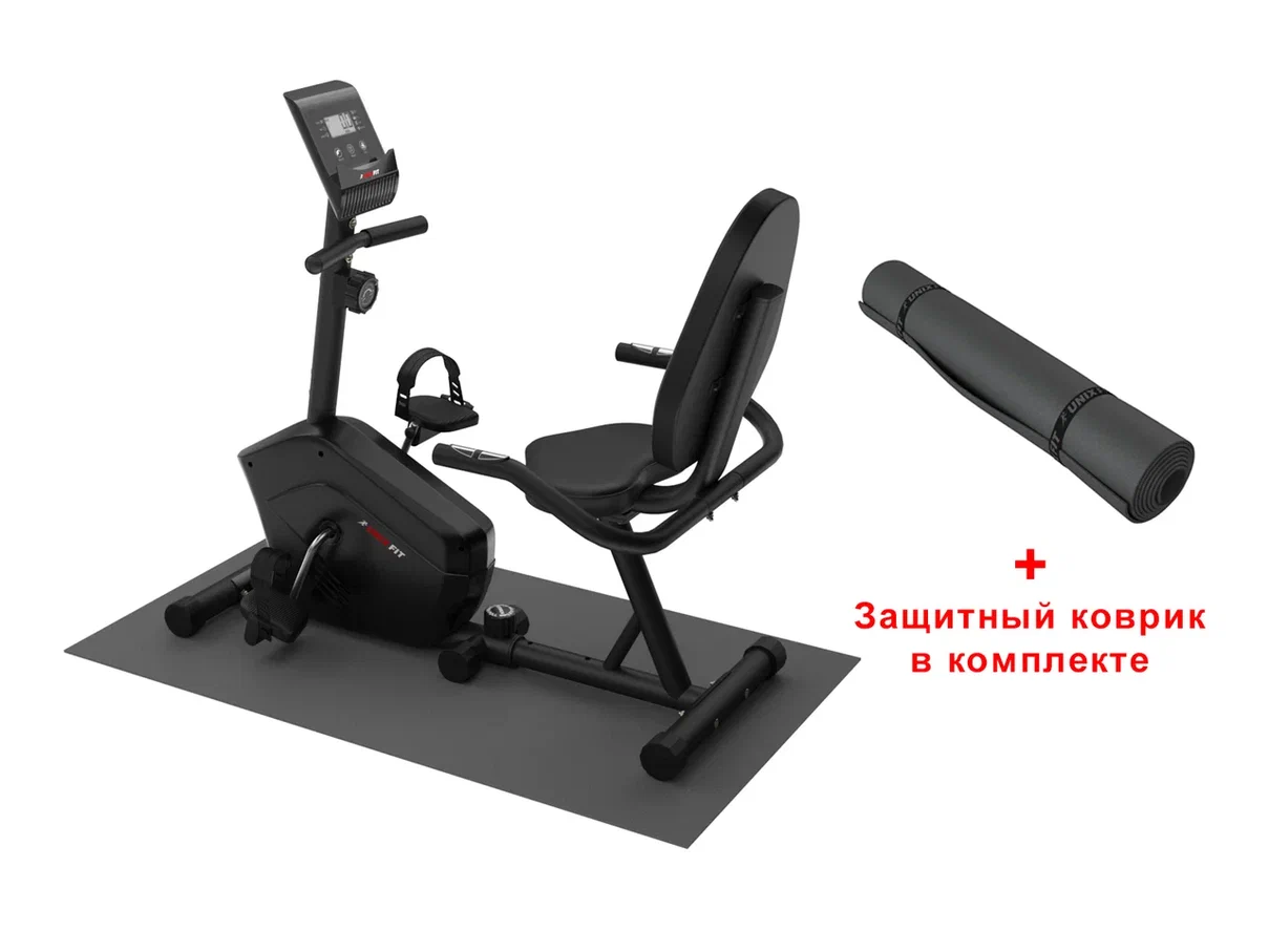 Горизонтальный велотренажер UNIX Fit BR-340 Compact Горизонтальный велотренажер UNIX Fit BR-340 Compact